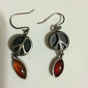 NOT FOR SALE-ISO 🍀 Lucky Brand peace ☮️ earrings